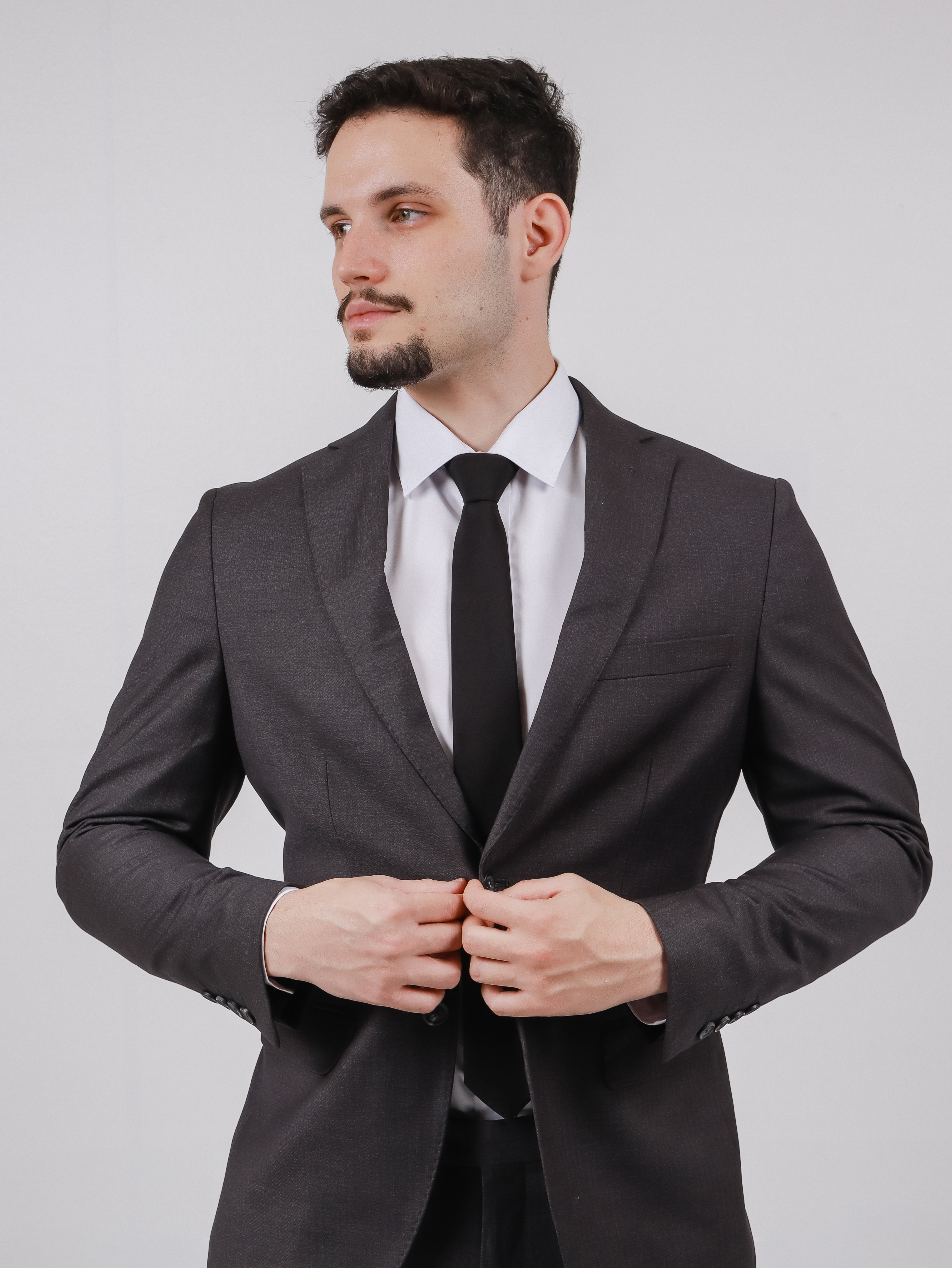 Terno chumbo escuro masculino Cascavel